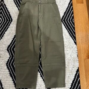 Everlane Utility Barrel Pant Green 28